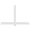 Ekena Millwork Eugene Architectural Grade PVC Gable Bracket, 96"W x 64"H x 4"D x 6"F, 16/12 Pitch GBP096X64X0406EUG00 - alternate 5